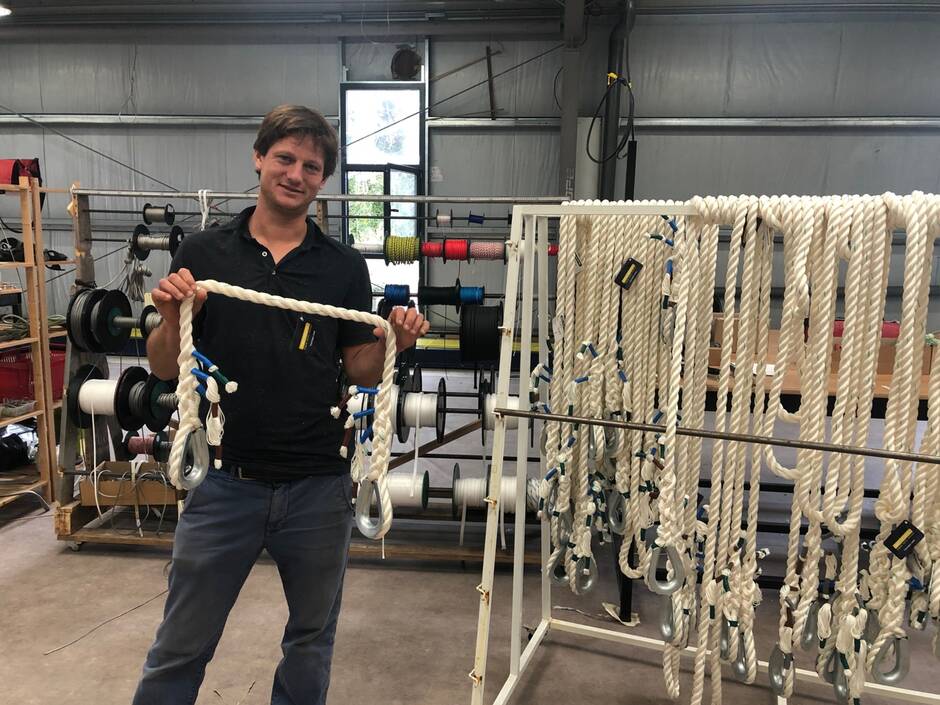 thibault Reinhart pdg ino-rope lignes mouillage innovantes Ino Rope s'installe à Concarneau